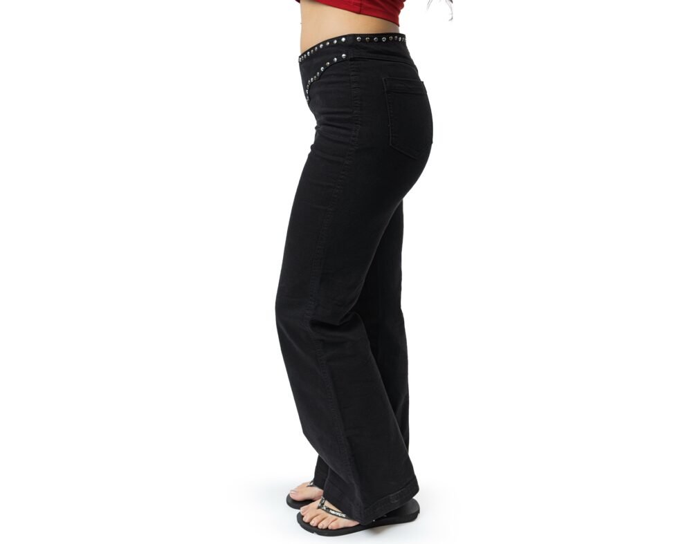 Button Less Stud Jeans