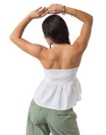 Ruched Peplum Top