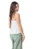 Ruched Peplum Top