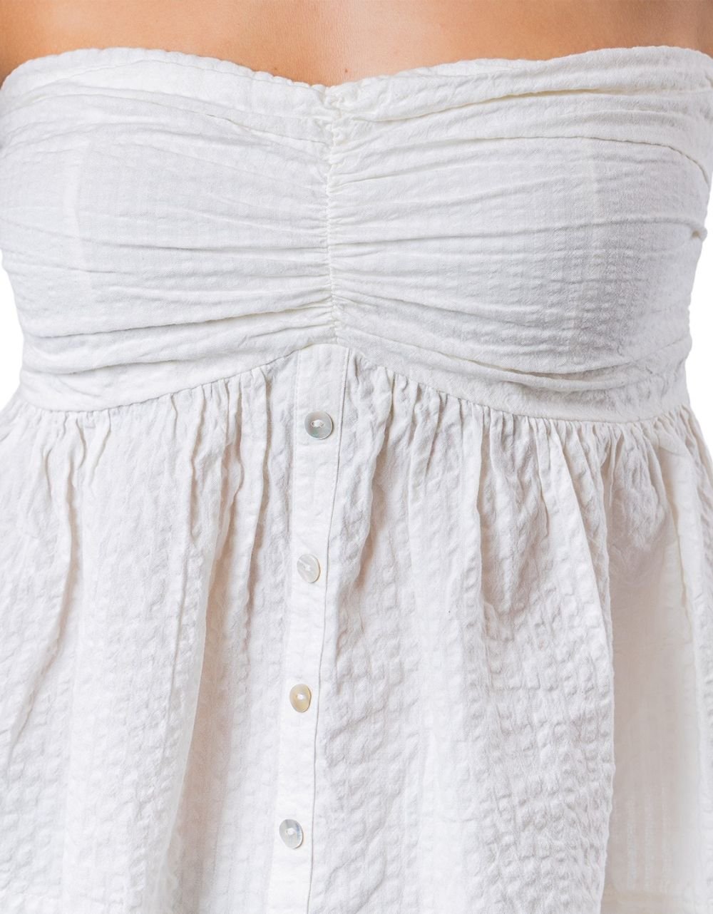 Ruched Peplum Top