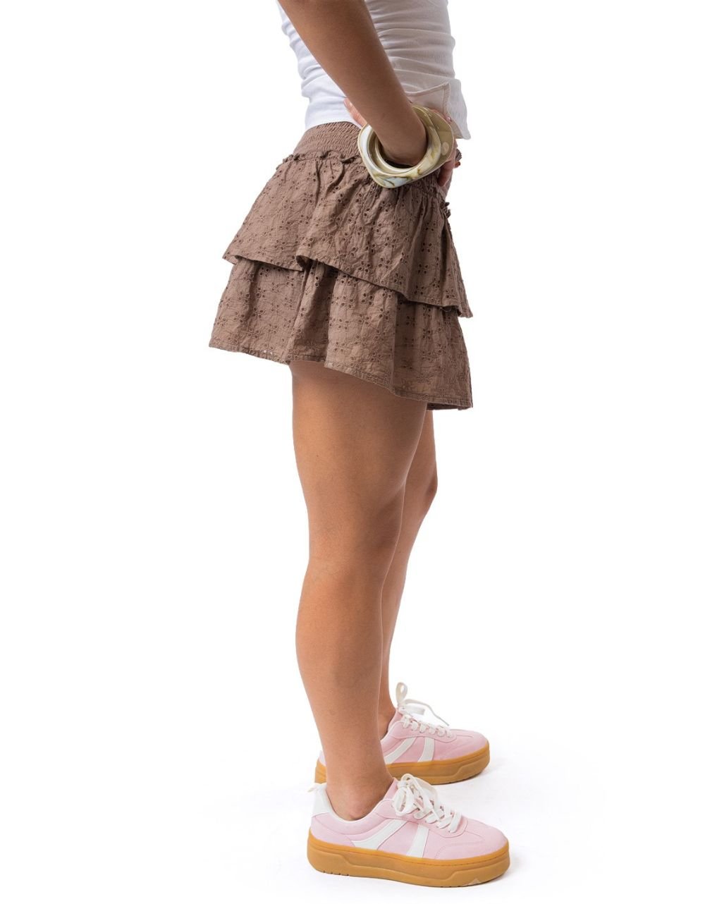 Two Tier Anglaise Skirt