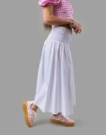 Smoked Naist Long Skirt