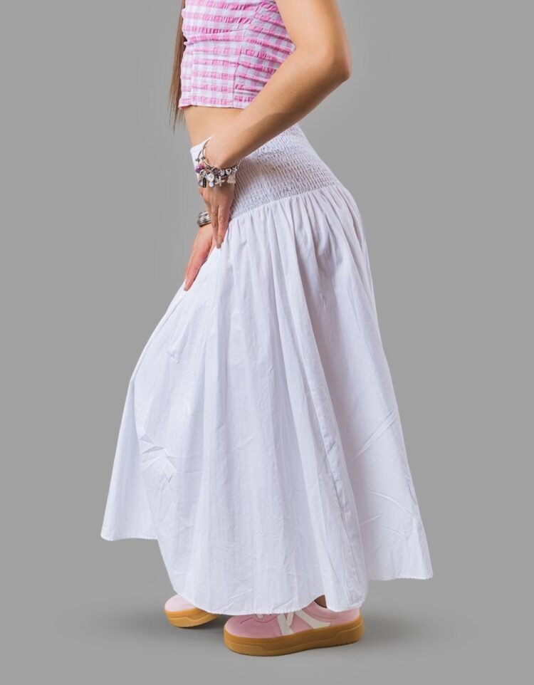 Smoked Naist Long Skirt