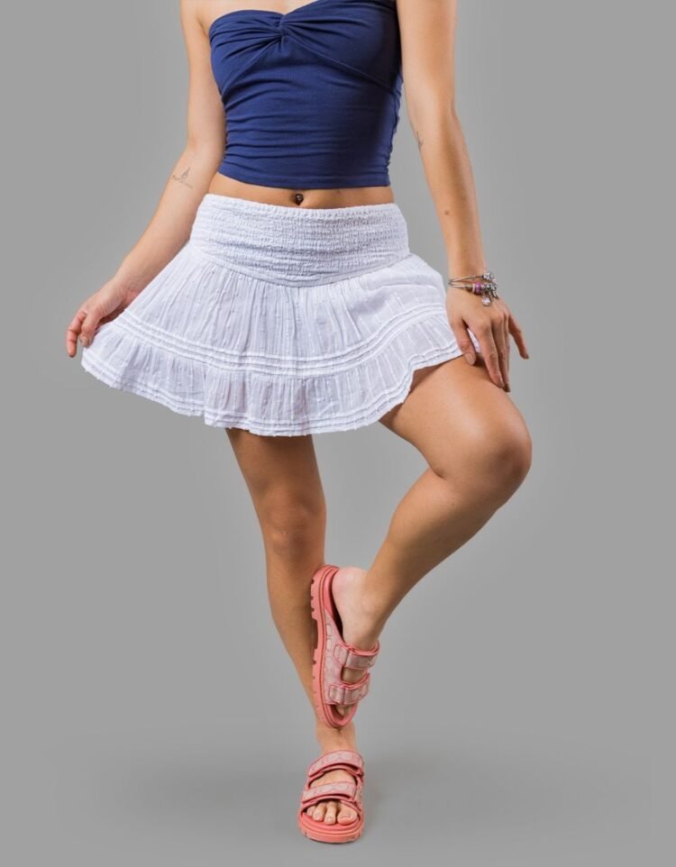 White Doby Skirt