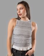 Black & White Smoked Top