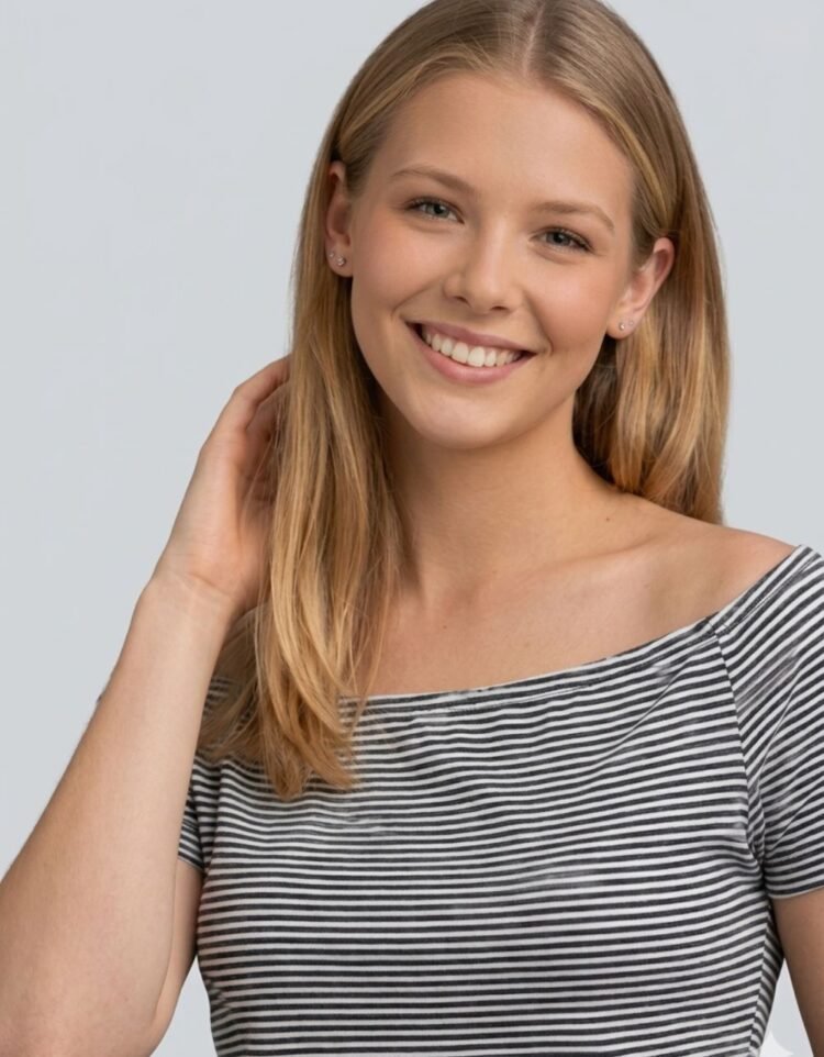 Boat Neck Stripe T-Shirt