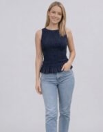 Sleeve less Smocked Top