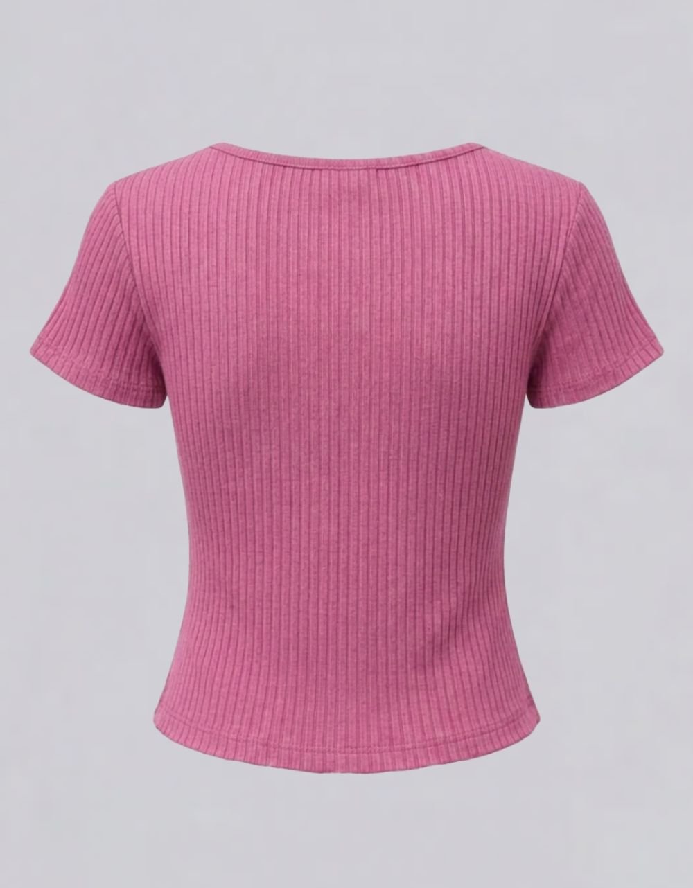 Rib Wide Neck T-Shirt