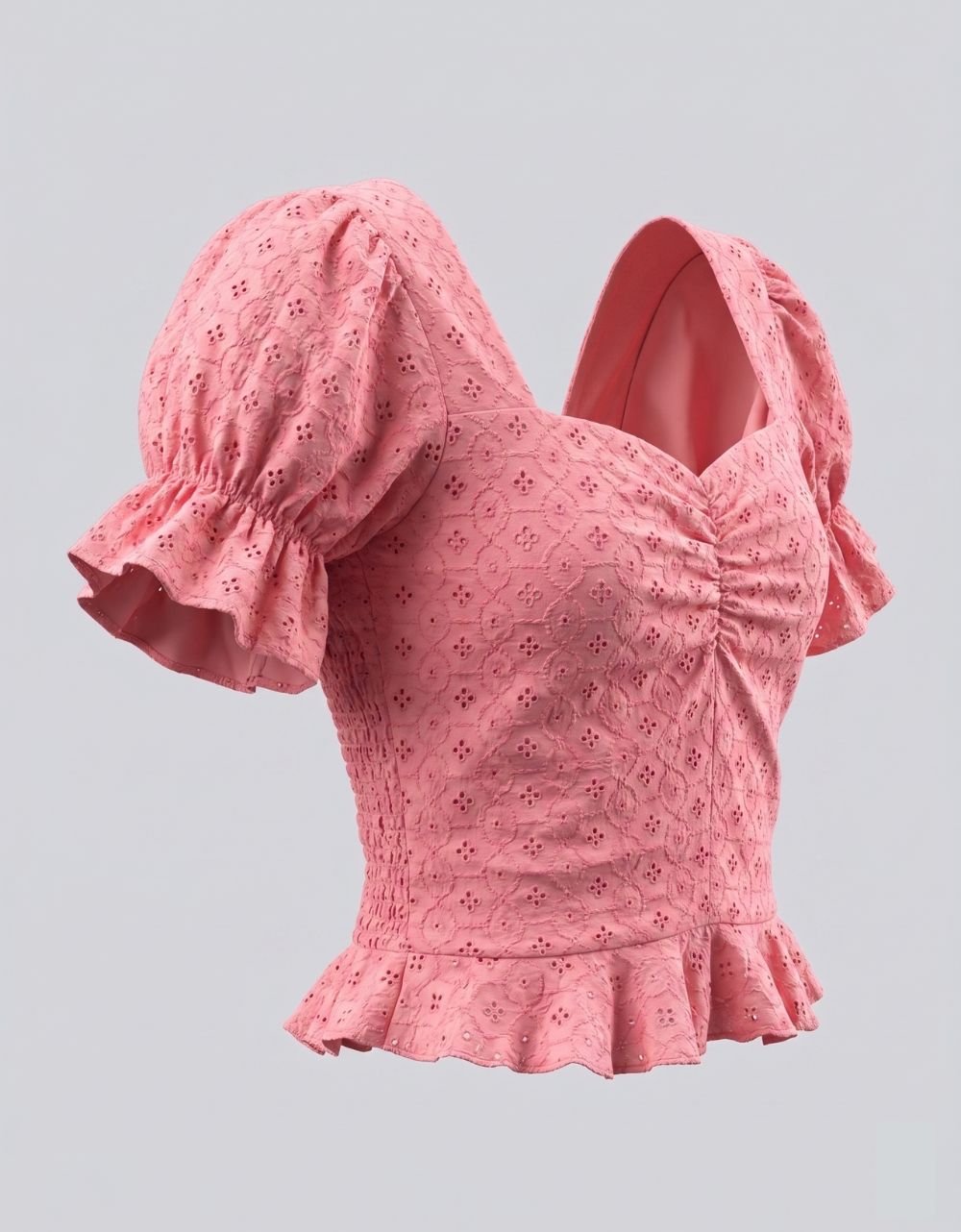 Anglaise Front Gather Top