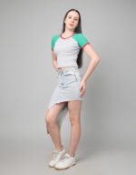Raglan Sleeve Rib T-Shirt