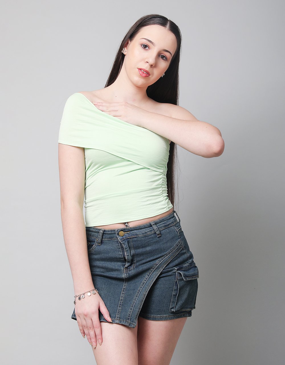 Asymmetric Off-Shoulder Top