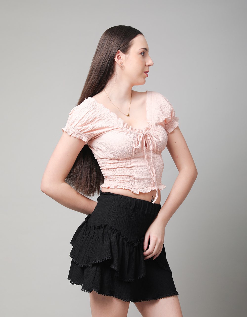 Smocked Peasant Top
