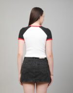 Raglan Sleeve Rib T-Shirt