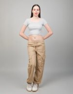 Rib Wide Neck T-Shirt
