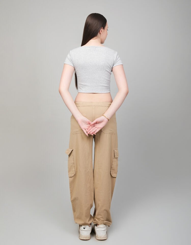 Rib Wide Neck T-Shirt