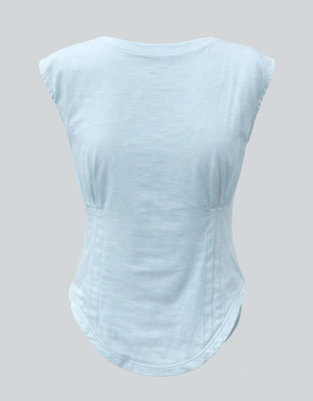 Cap Sleeve Fitled Crop Top
