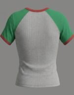 Raglan Sleeve Rib T-Shirt