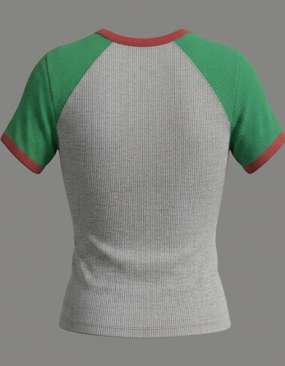 Raglan Sleeve Rib T-Shirt