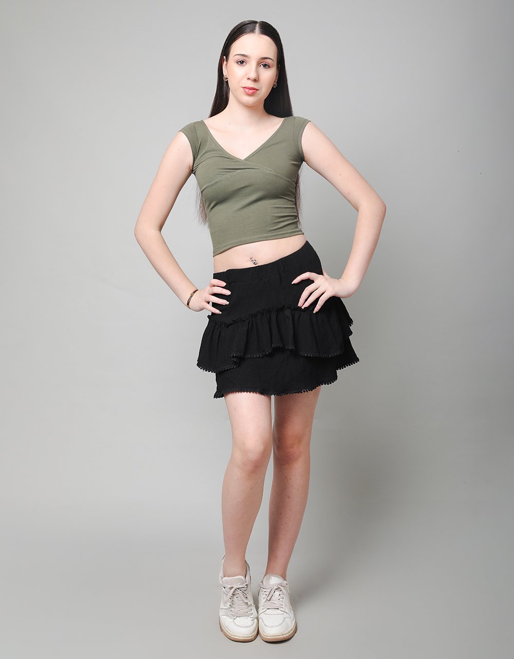 V-Neck Surplice Top