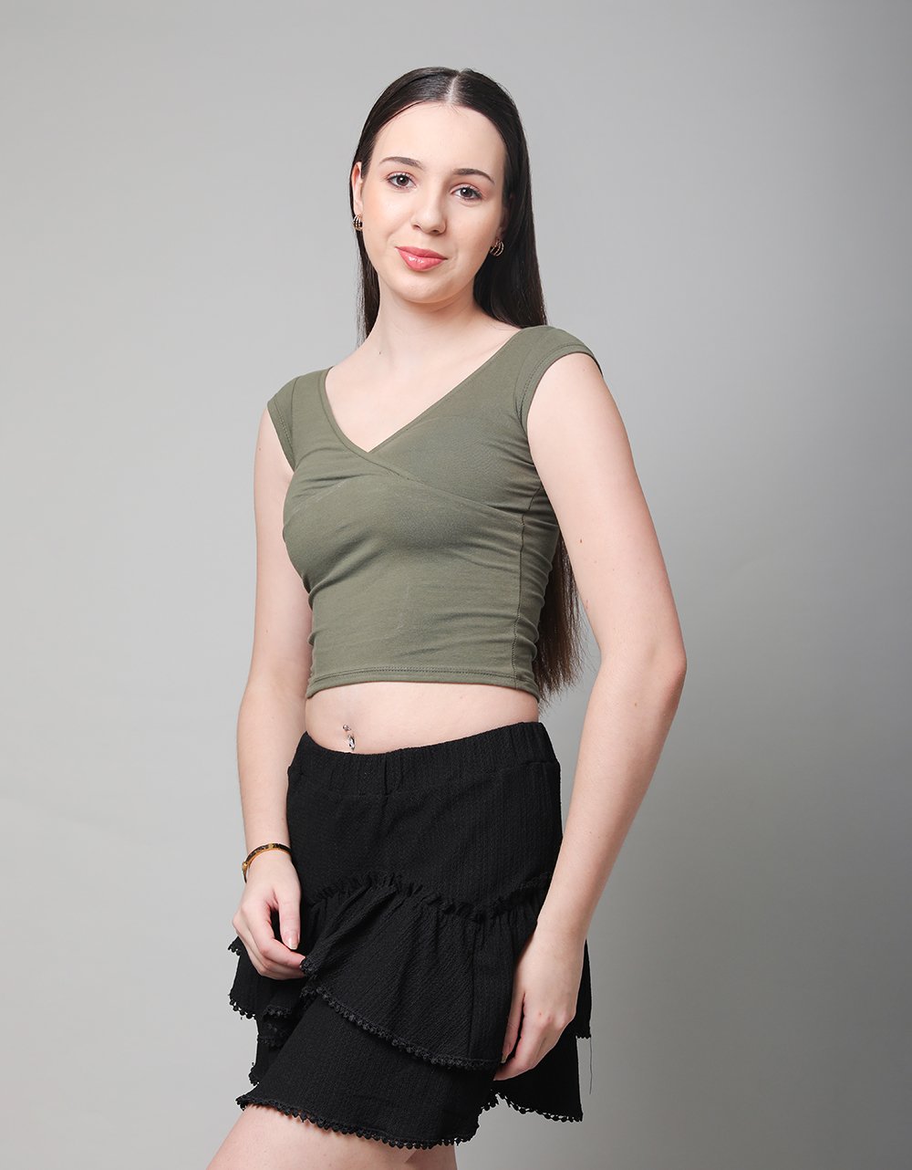 V-Neck Surplice Top