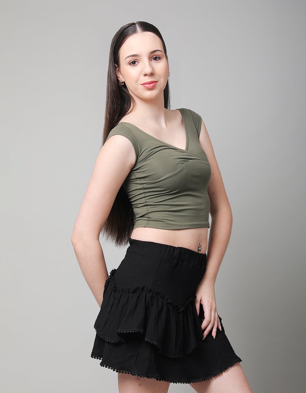 V-Neck Surplice Top
