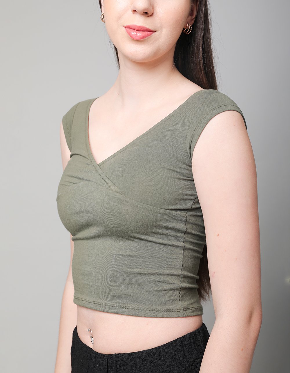 V-Neck Surplice Top
