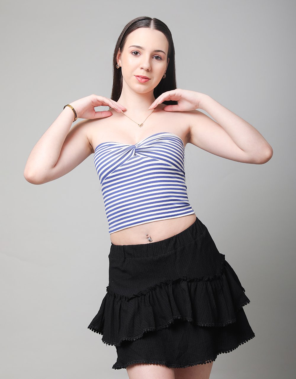Bandeau Stripe Top