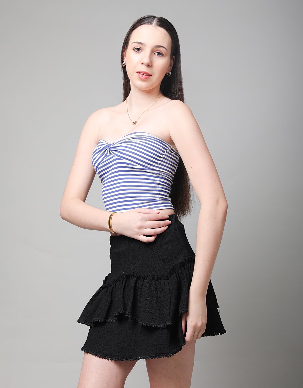 Bandeau Stripe Top