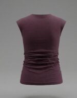 Side Ruched Sleeve Less Top
