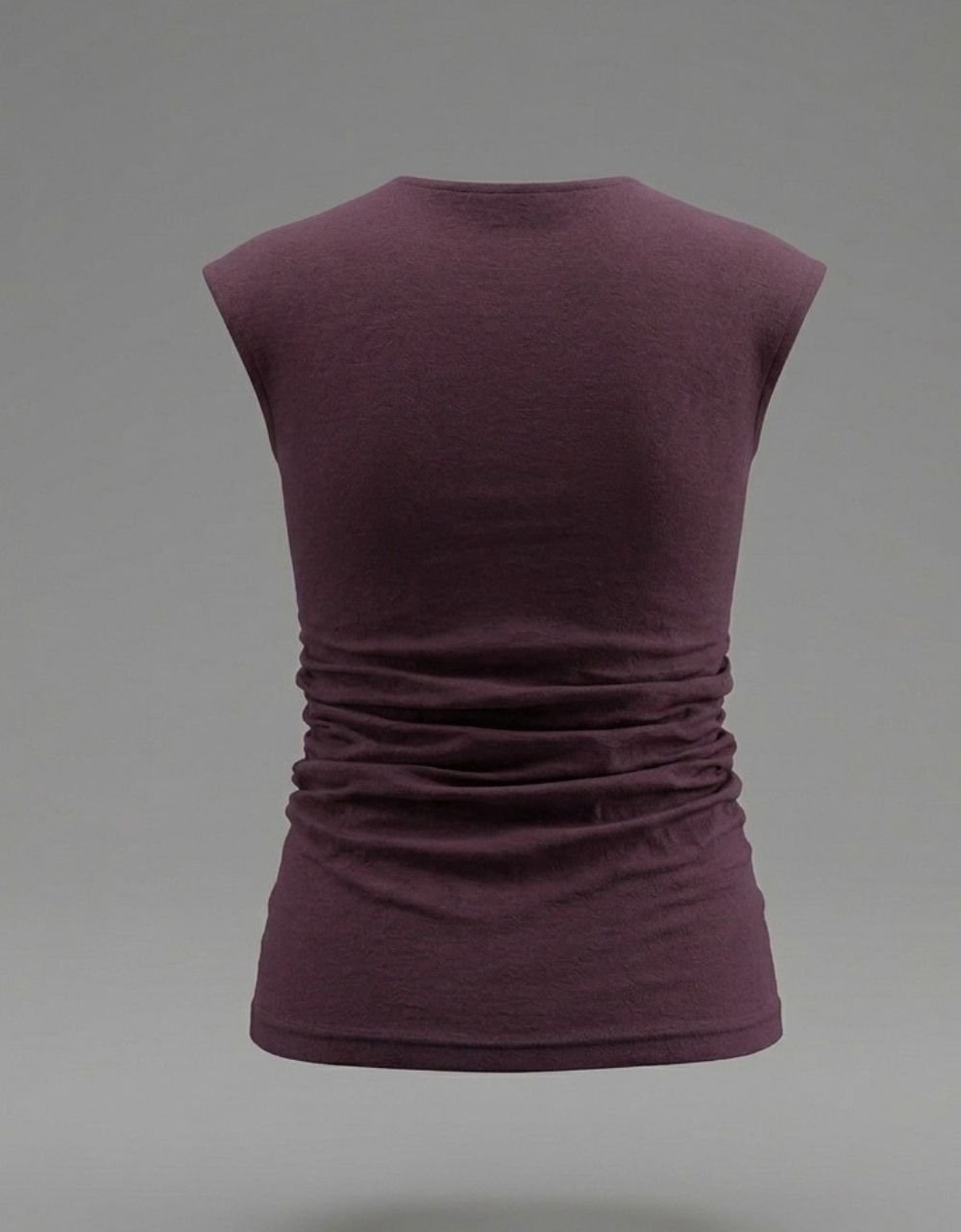 Side Ruched Sleeve Less Top