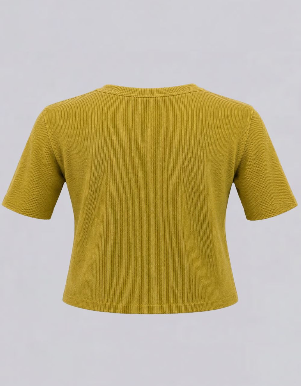 Waffle Knit Crew Neck  Top