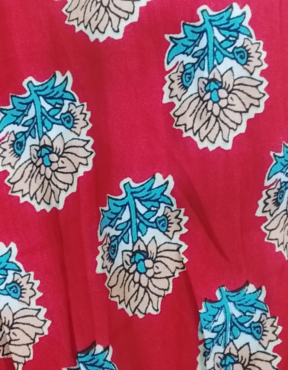 Smocked Block Printed Tube Dress