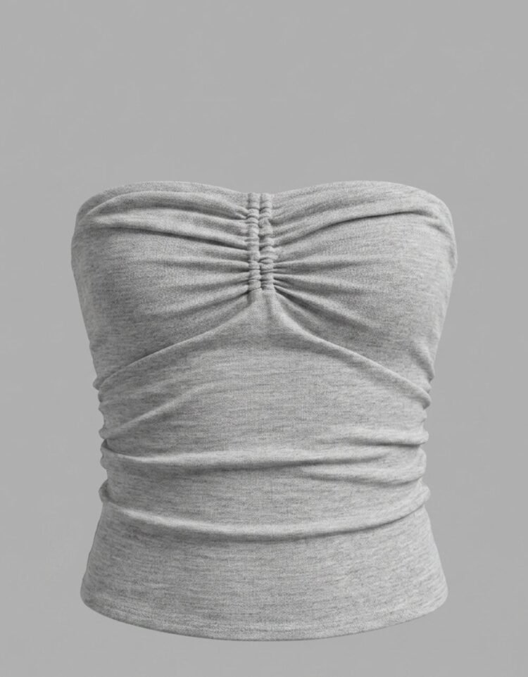 Tie Front Bandeau Top