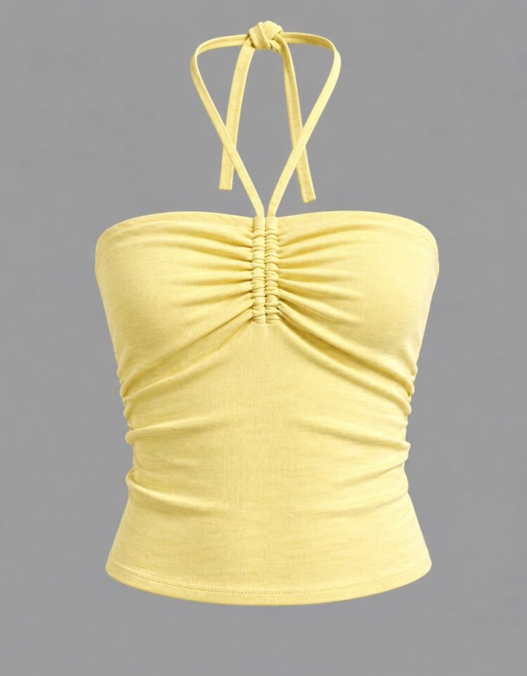Tie Front Bandeau Top