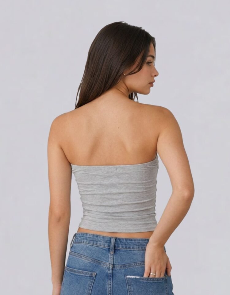 Tie Front Bandeau Top