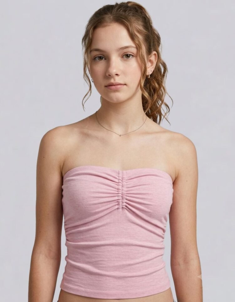 Tie Front Bandeau Top