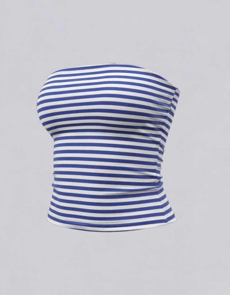 Reversible Striped Tube Top