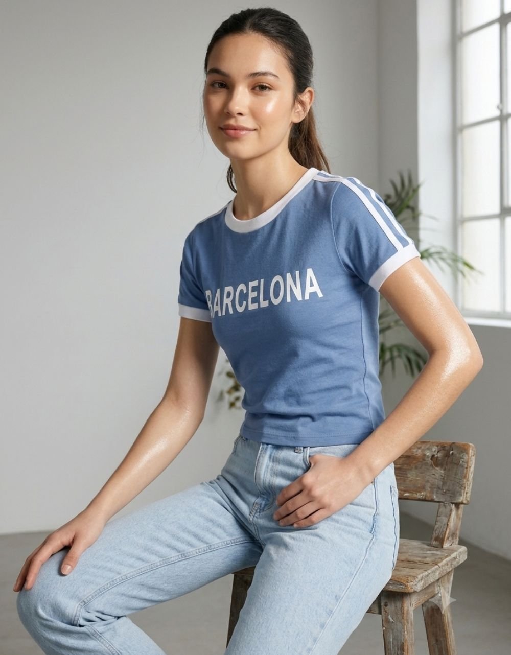 Short Sleeve Sport Print T-Shirt