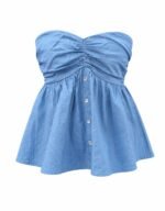 Ruched Peplum Top