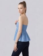 Ruched Peplum Top