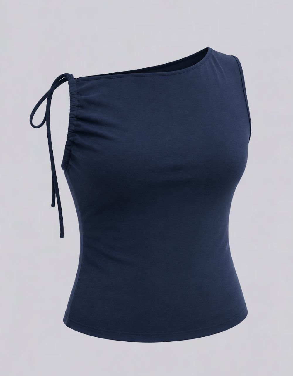 Adjustable Tie Shoulder sleeve Less Knit Top