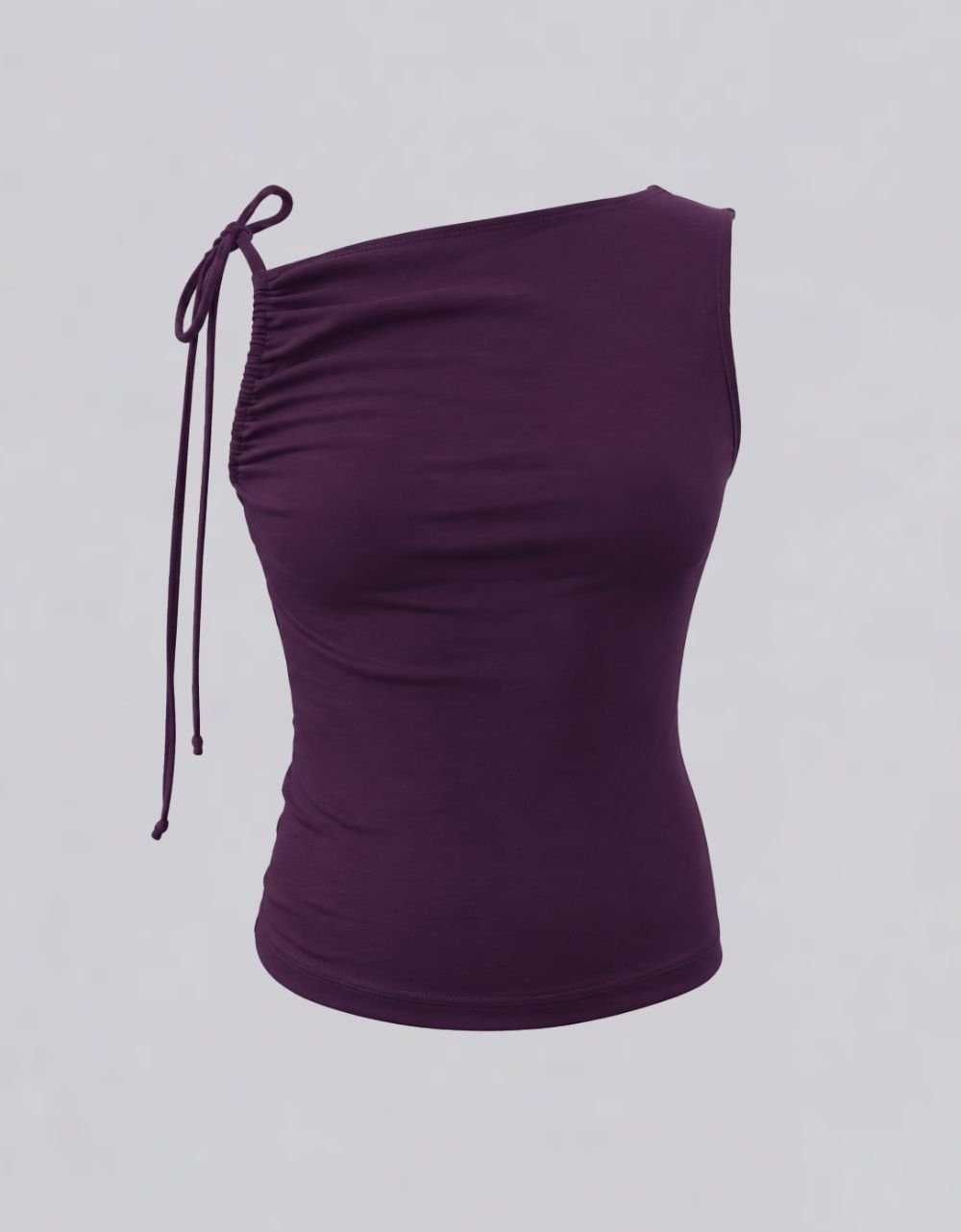 Adjustable Tie Shoulder sleeve Less Knit Top
