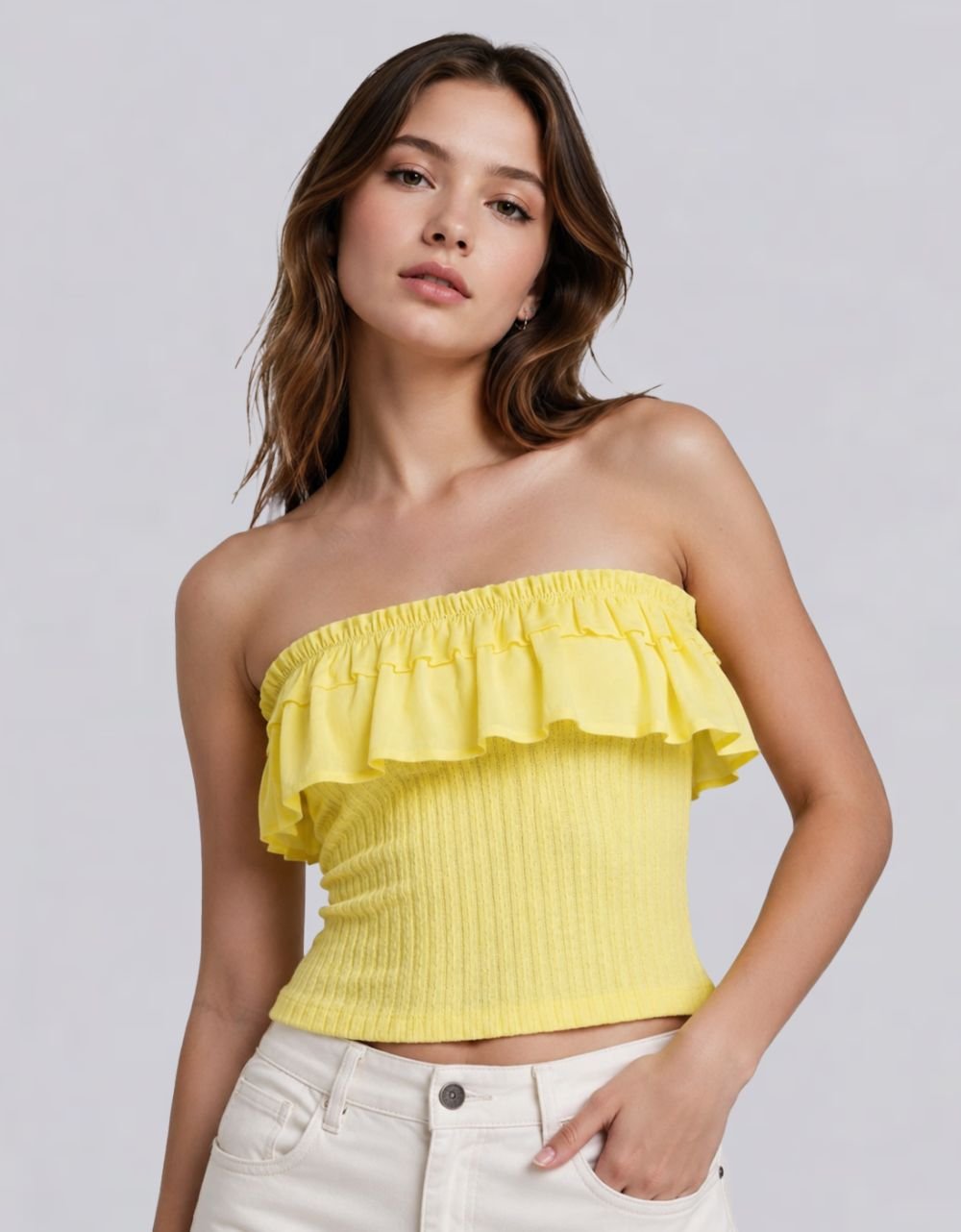 Off Shoulder Knit Top